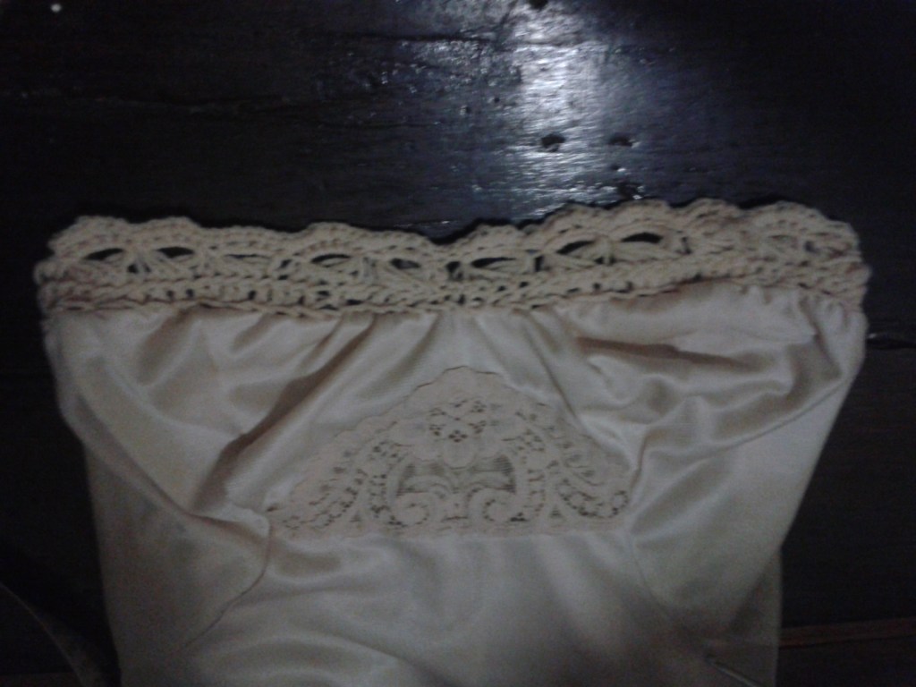 Clothing alterations; adding to a slip to make it correctly&nbsp;fit