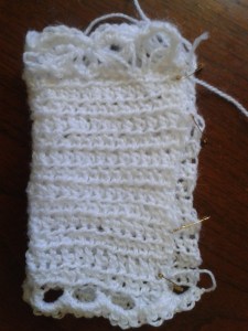 Croceted overlap attachment (bottom left)