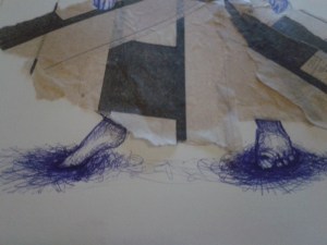 Conpleted feet, certainly quite rusty but definitely feet