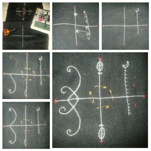 veve embroidery papa legba