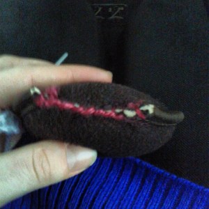 stitching earmuff pieces crochet preparation stitching earmuff pieces crochet preparation