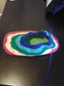 Finishing colour five of the "rainbow"