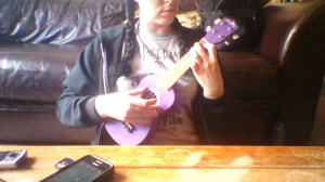 purple ukulele