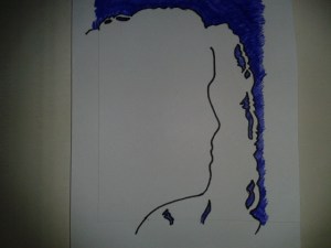 belle epoch art noveau silouette illustration adrawingaday