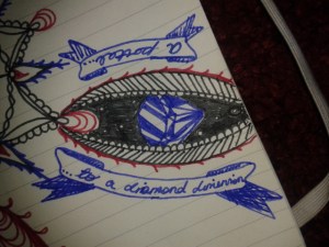 Mandala excerpt diamond dimension drawing