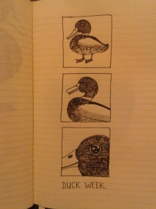 duck comic moleskine sketch adrawingaday project