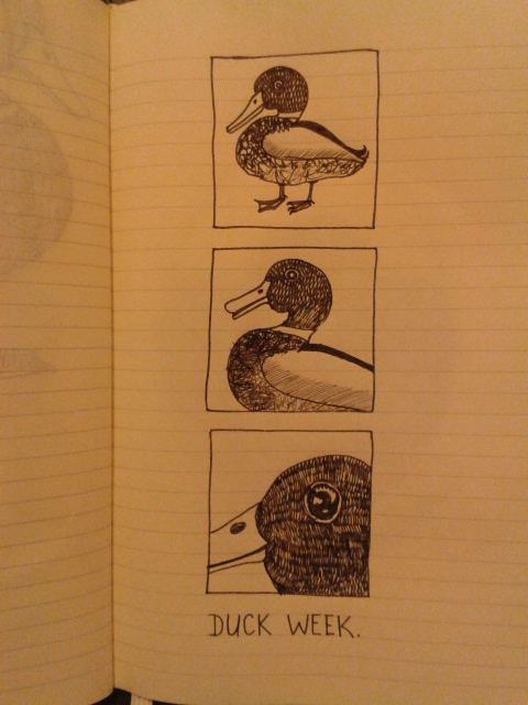 duck comic moleskine sketch adrawingaday project