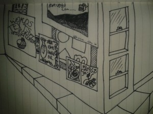 adrawingaday perspective sketch posters wall