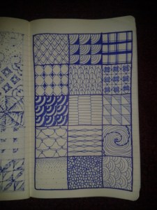 adrawingadaw project zentangling line drawing