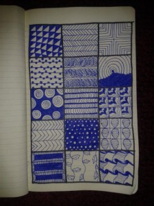 zentangle patterns moleskine adrawingaday sketch
