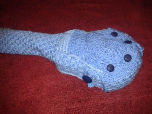 crochet ukulele carry case with pocket