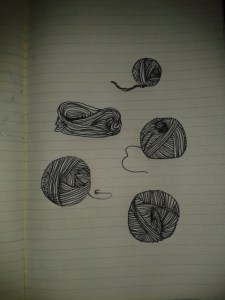 wool sk eins black ink drawing moleskine