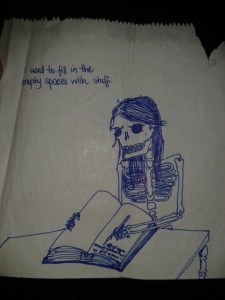 thoughts journal drawing a day art project