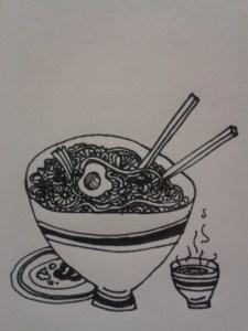 drawingdaily kellymarietheartist ink food sketching