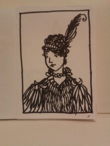 kelly-marie the artist drawing a day sketch