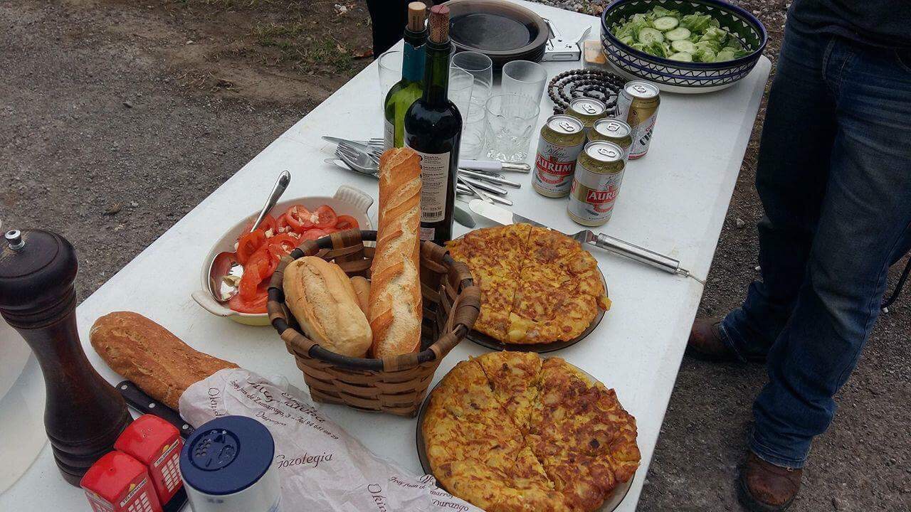 Home cooked Basque Country family meal