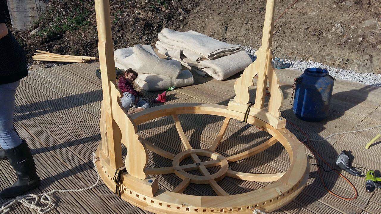 Yurt crown bolting how to build a yurt