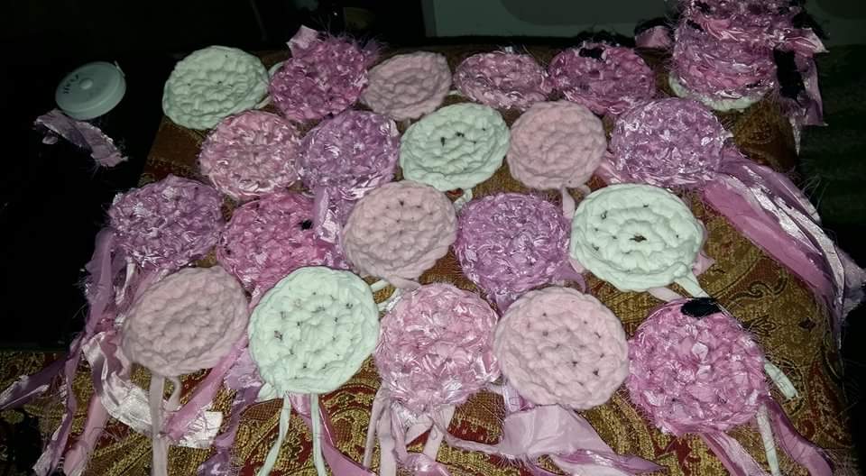 Reused fabric rug pattern crochet