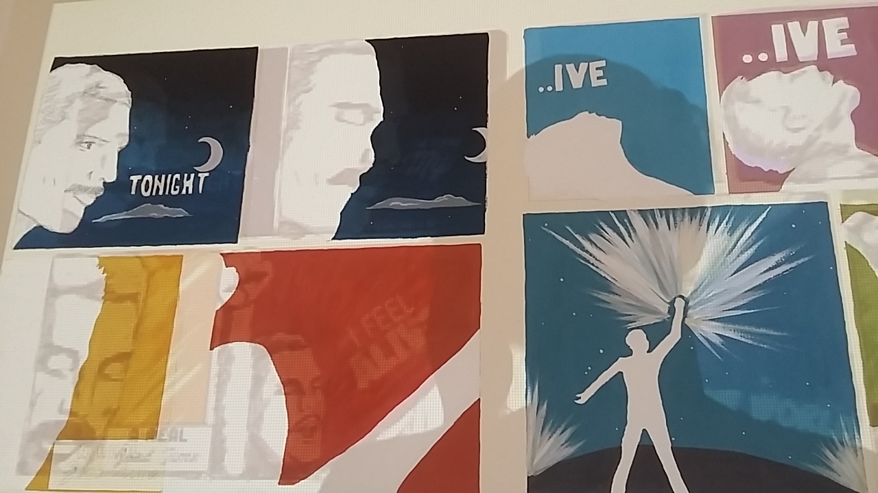 Comic text faces shading details complete