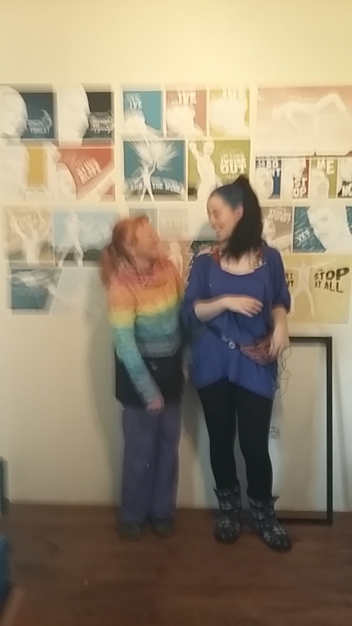 Completed mural painting project volunteering travel