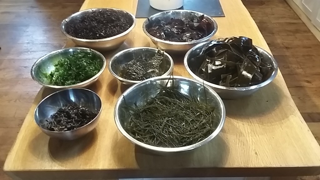 Preparing seaweed