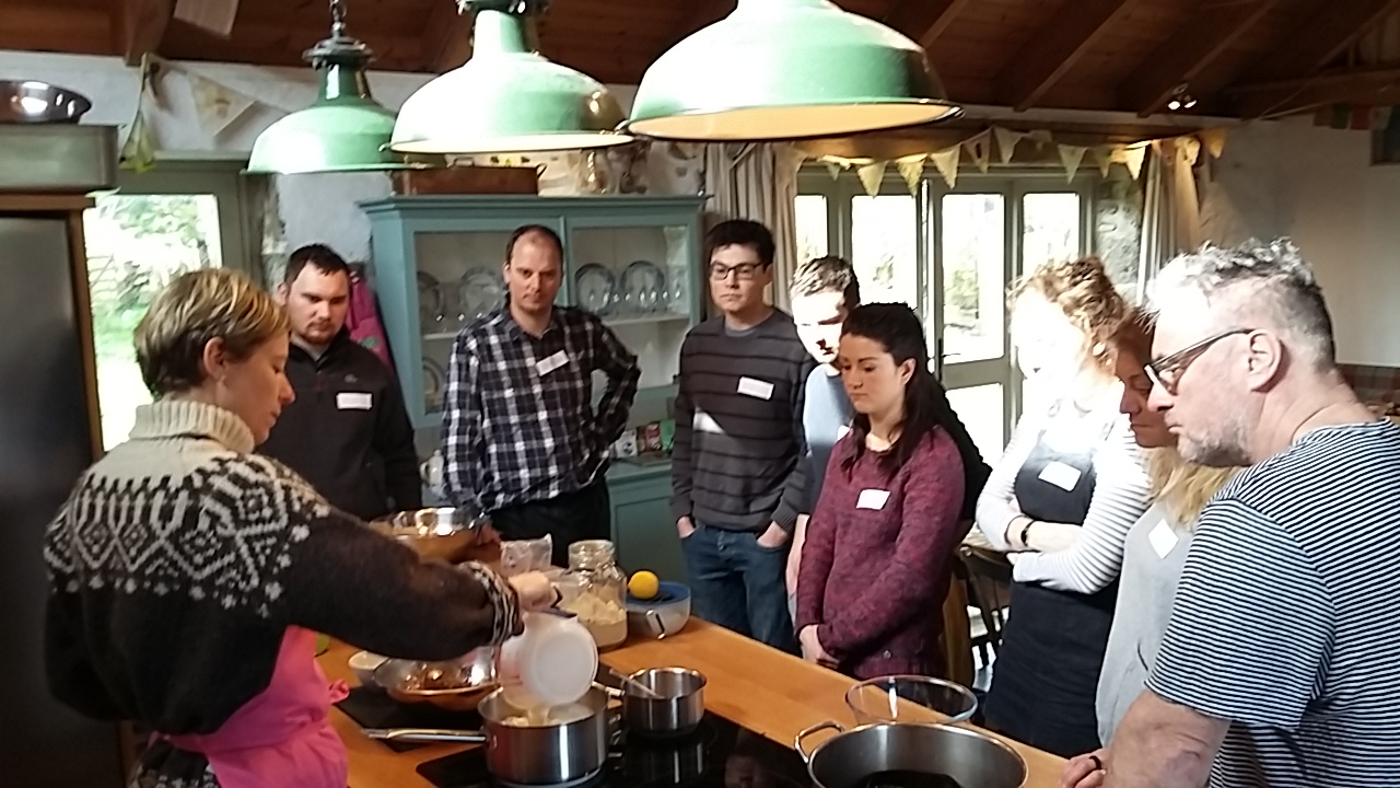 Vanilla pannacotta seaweed set Cookery workshop Fat Hen