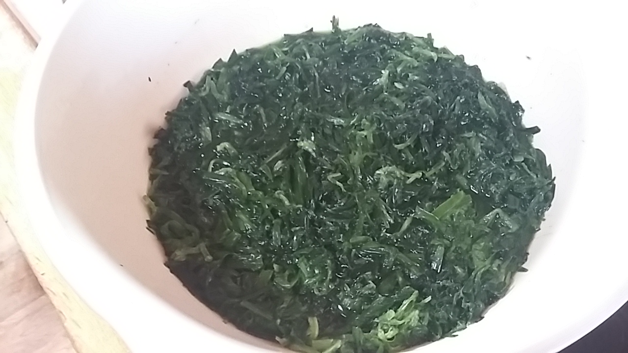 Pulled wild greens fermenting sauerkraut kimchi