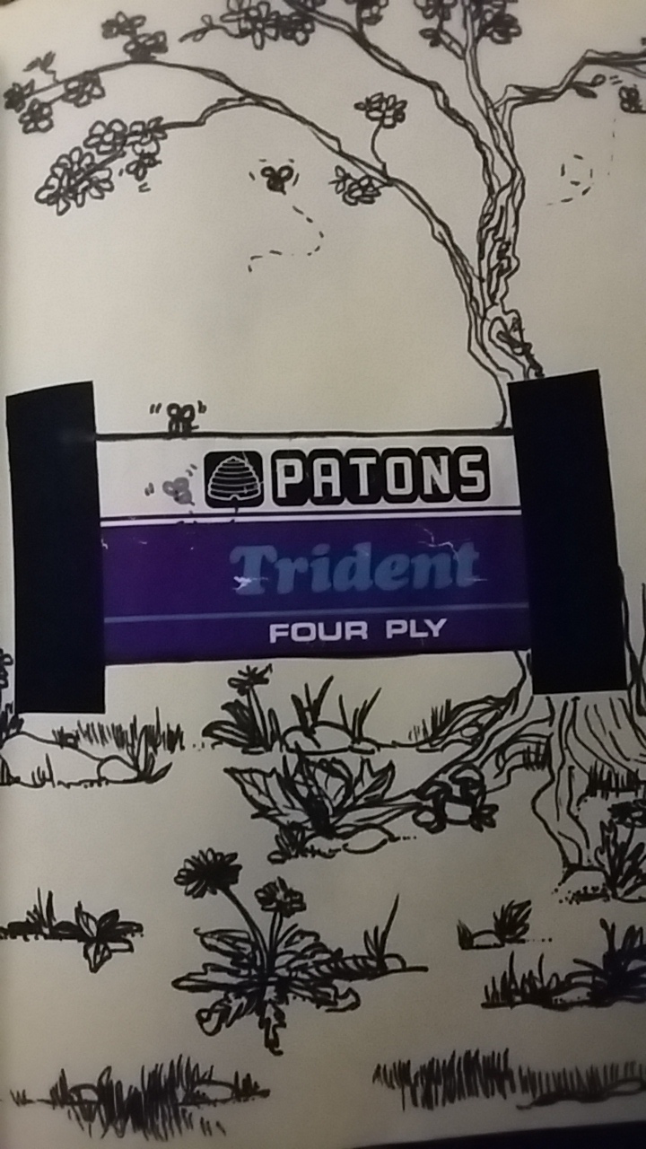 ink sketch patons wool skep bees and dandelions