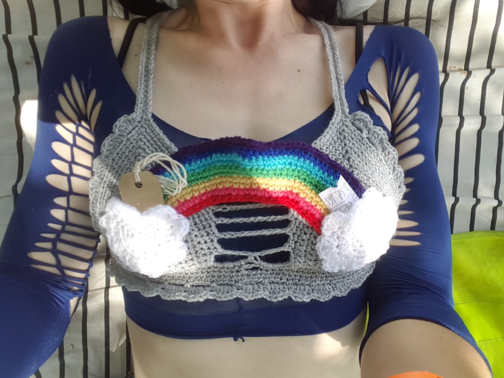 Rainbow crop top