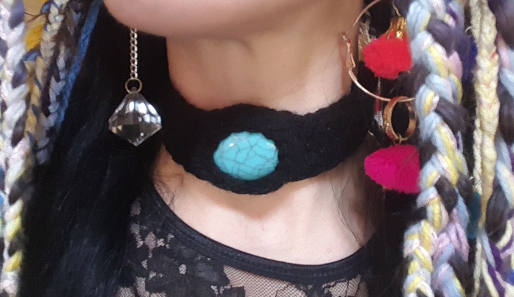 Turquoise chokers and magic mushroom&nbsp;pendants
