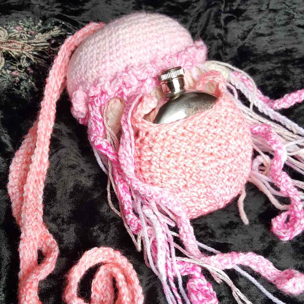 A jellyfish hipflask stash shoulder&nbsp;bag